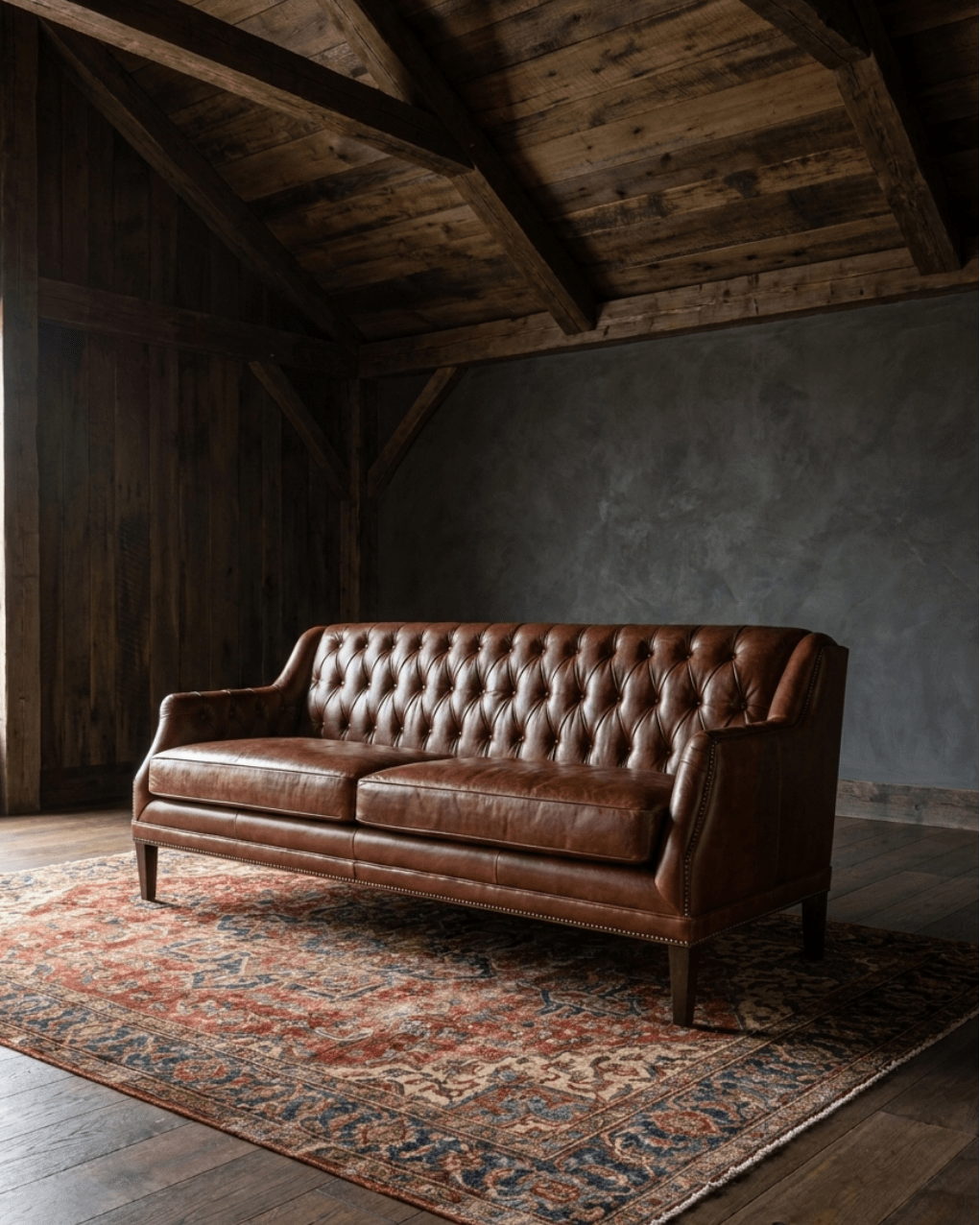 Alma Leather Chesterfield Sofa - Sofas & Sectionals - Hello Norden