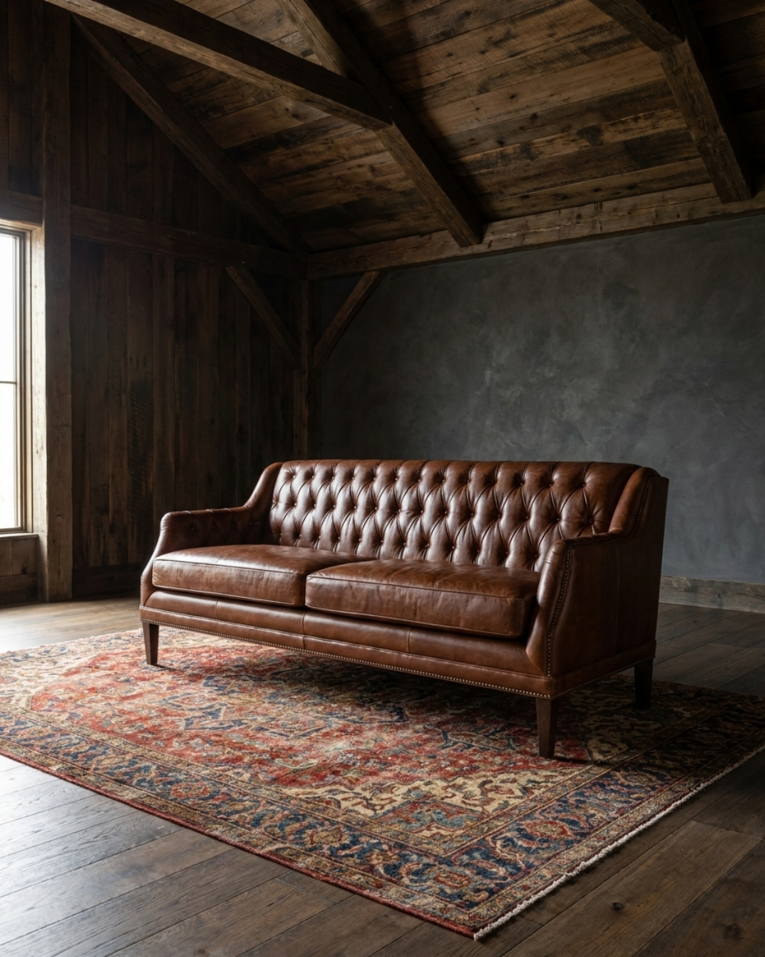 Alma Leather Chesterfield Sofa - Sofas & Sectionals - Hello Norden