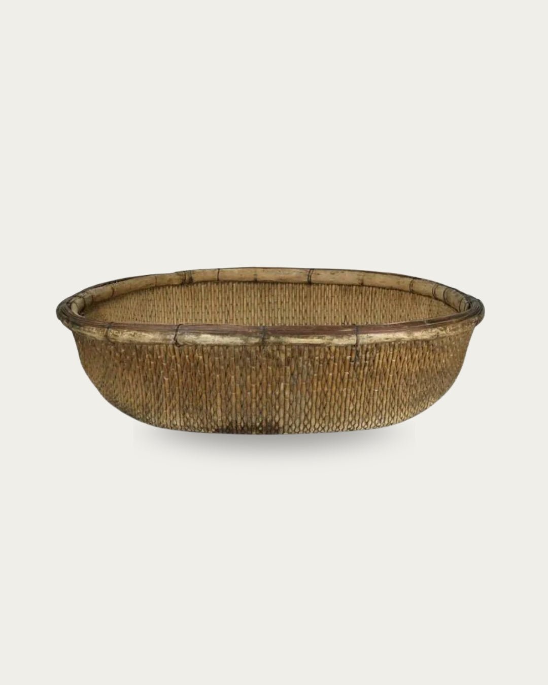 Chinese Handwoven Harvest Basket - Baskets & Storage - Hello Norden