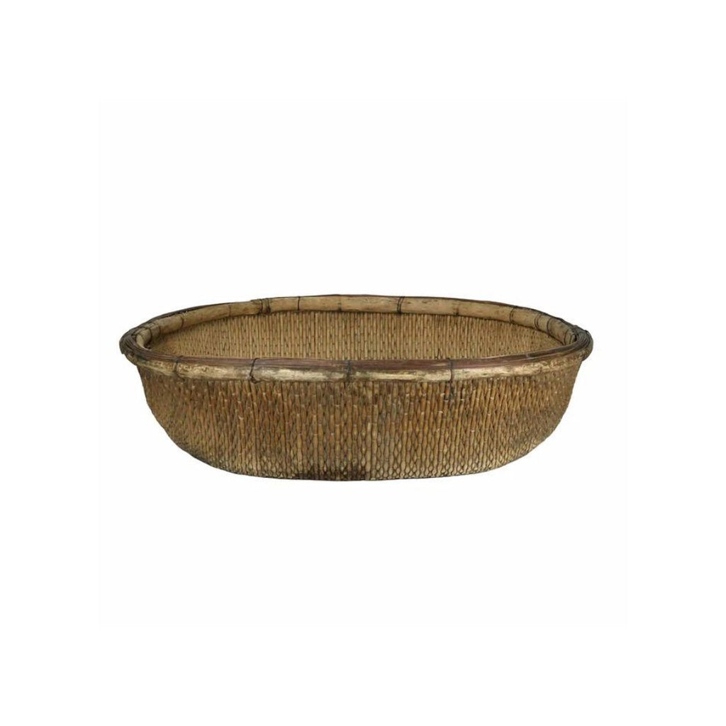 Chinese Handwoven Harvest Basket - Baskets & Storage - Hello Norden