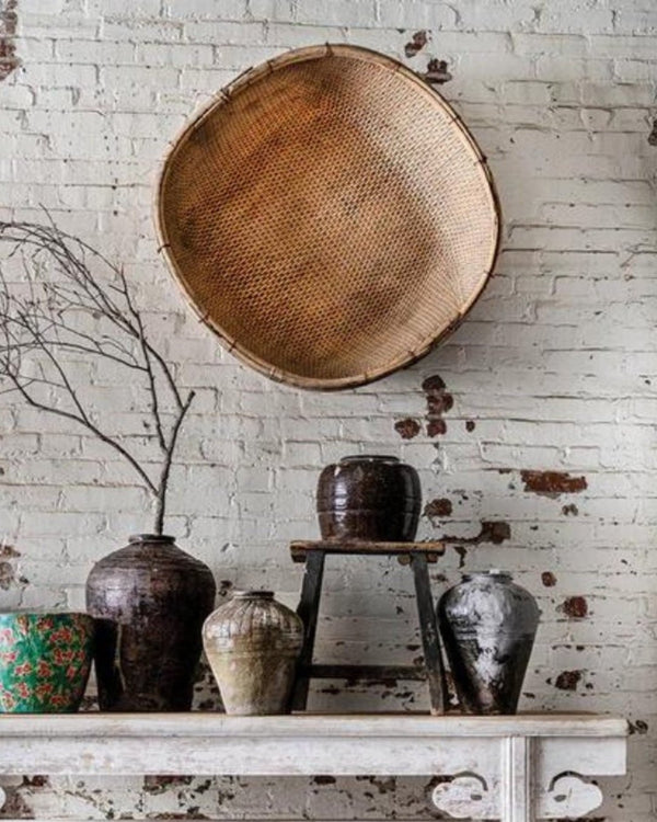 Chinese Handwoven Harvest Basket