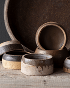 living room furniture modern mountain  vintage bowl Hello Norden - Gunder Bowl, styled in a modern rustic room