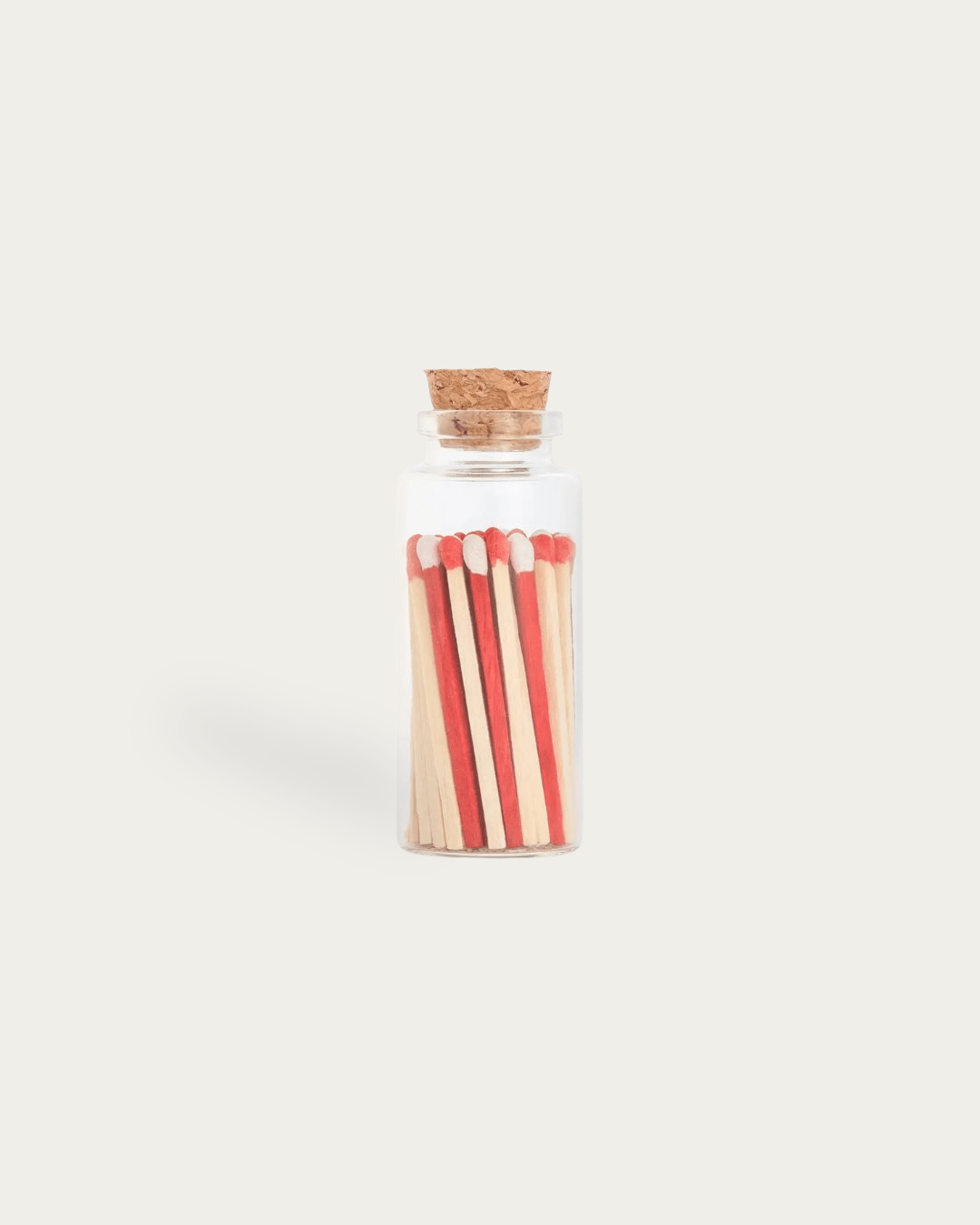Colorful Matches in Medium Glass Corked Vial - Apothecary Accessories - Hello Norden
