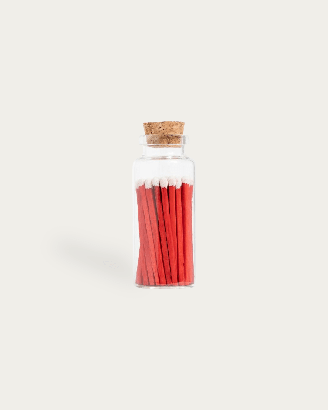 Colorful Matches in Medium Glass Corked Vial - Apothecary Accessories - Hello Norden