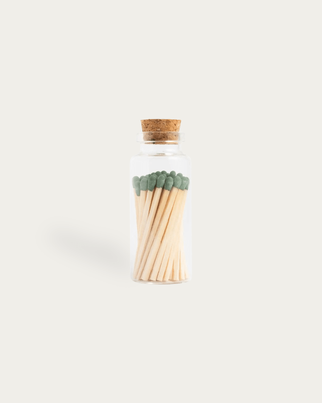 Colorful Matches in Medium Glass Corked Vial - Apothecary Accessories - Hello Norden
