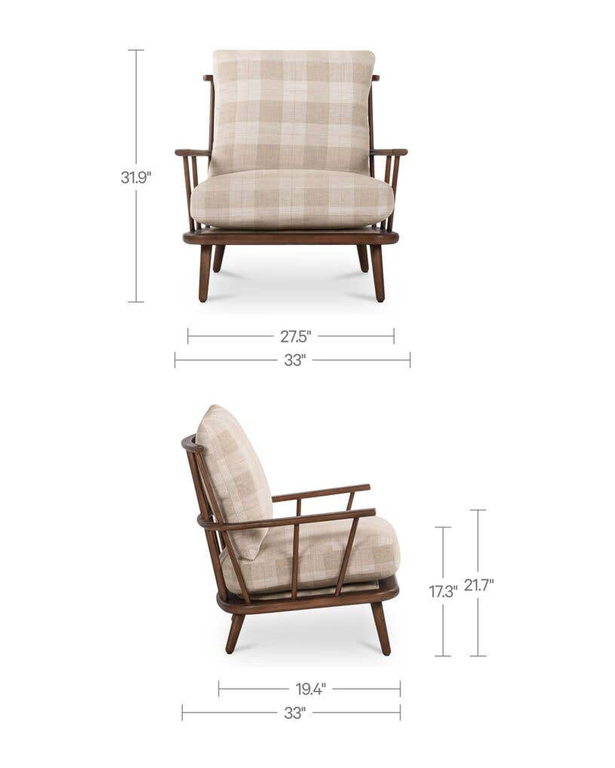 living room furniture modern mountain upholstery: 77% polyester 23% rayon lounge chair Hello Norden - Sturla Accent Chair, dimensions