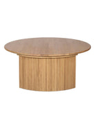 Crosby Reeded Wood Coffee Table - Coffee Tables - Hello Norden