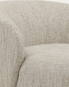 living room furniture modern mountain textured boucle fabric chaise Hello Norden - Yngvar Chaise, detail view