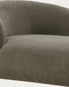 living room furniture modern mountain velvet fabric chaise Hello Norden - Yngvar Chaise, detail view