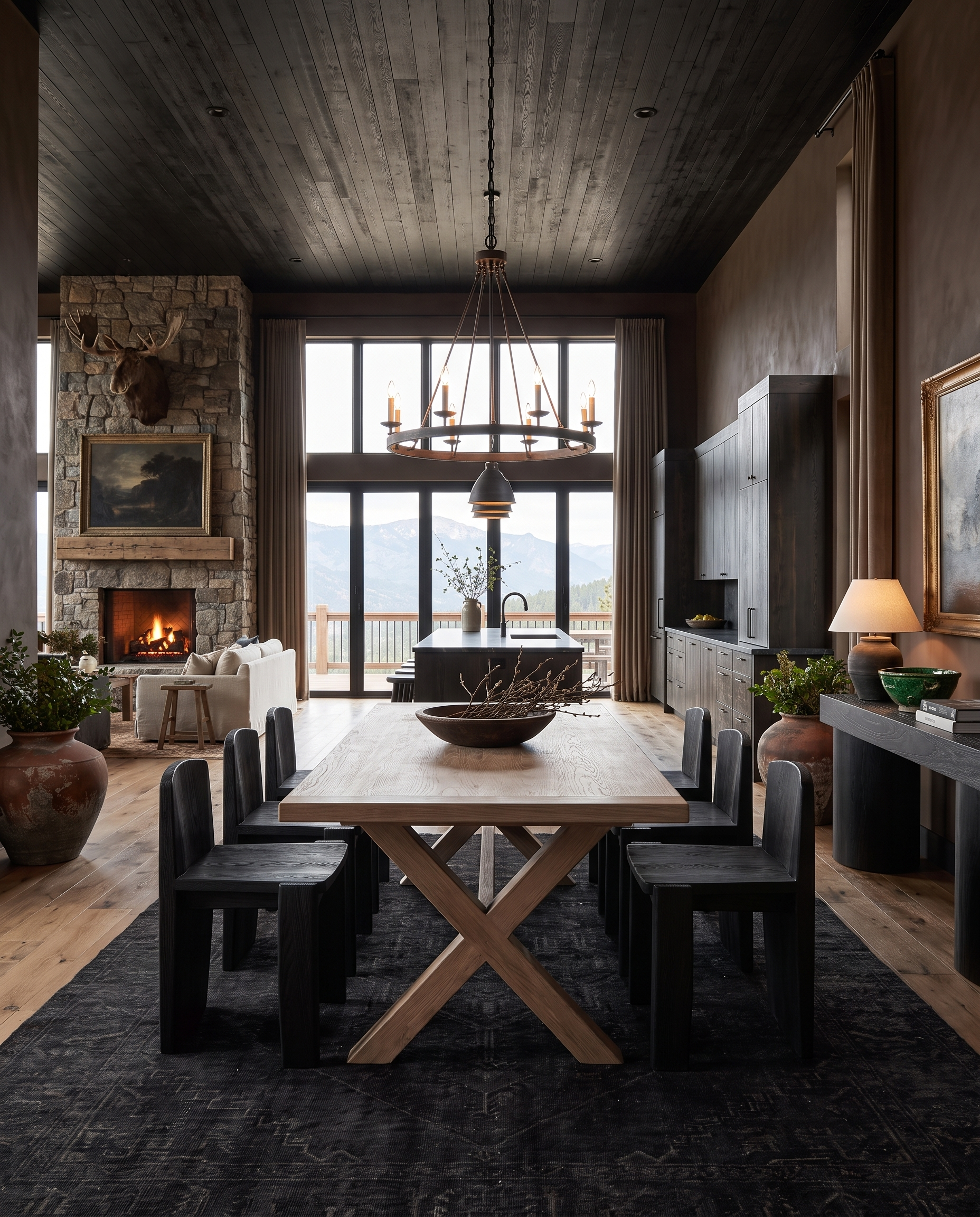 dining room furniture modern mountain dining chair Hello Norden - Danne Dining Chair, styled in a modern rustic room