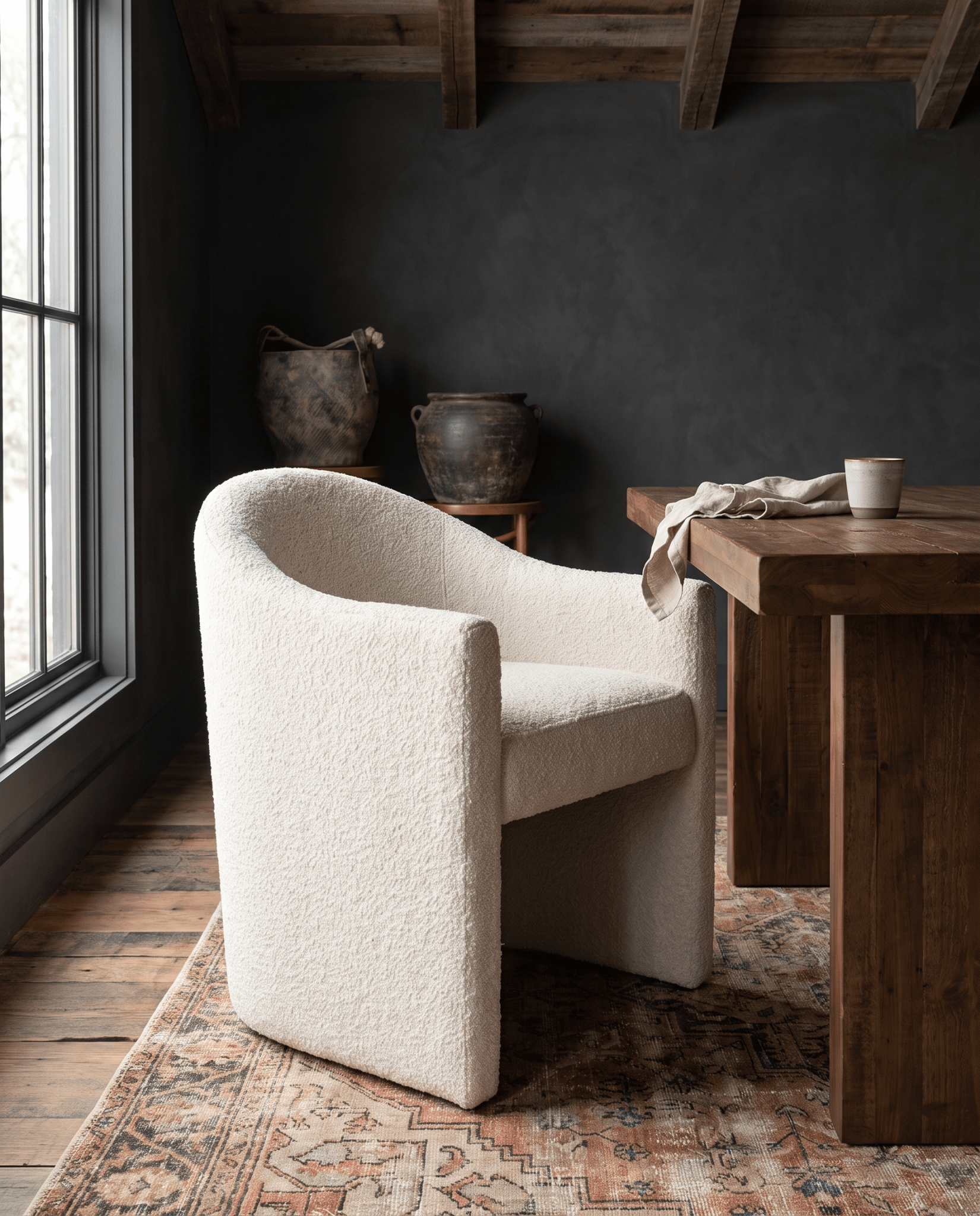 dining room furniture modern mountain dining chair Hello Norden - Darby Dining Chair, styled in a modern rustic room