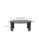 Crosby Reeded Wood Coffee Table - Coffee Tables - Hello Norden
