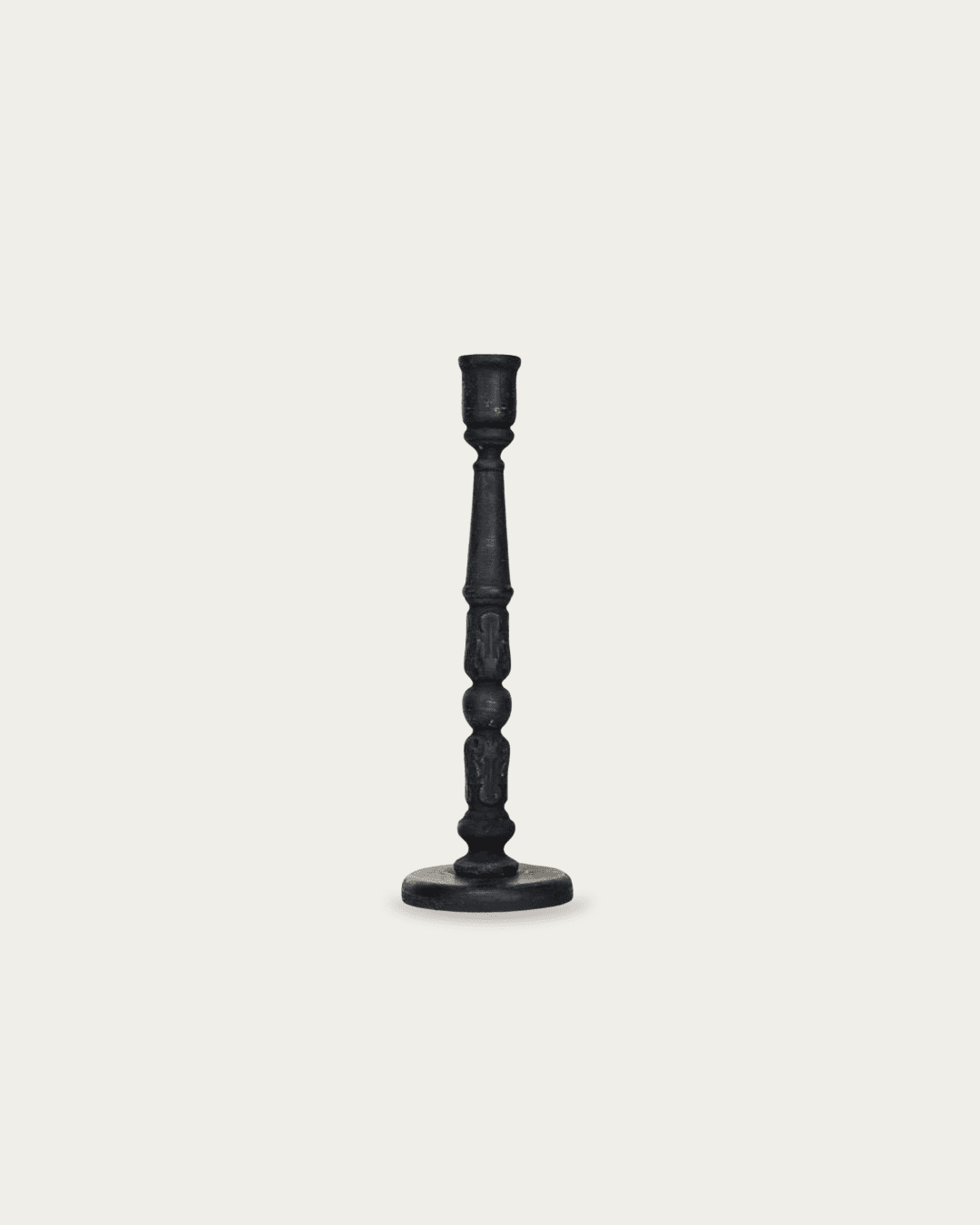Sanna Carved Wood Taper Holders - Candle Holders - Hello Norden