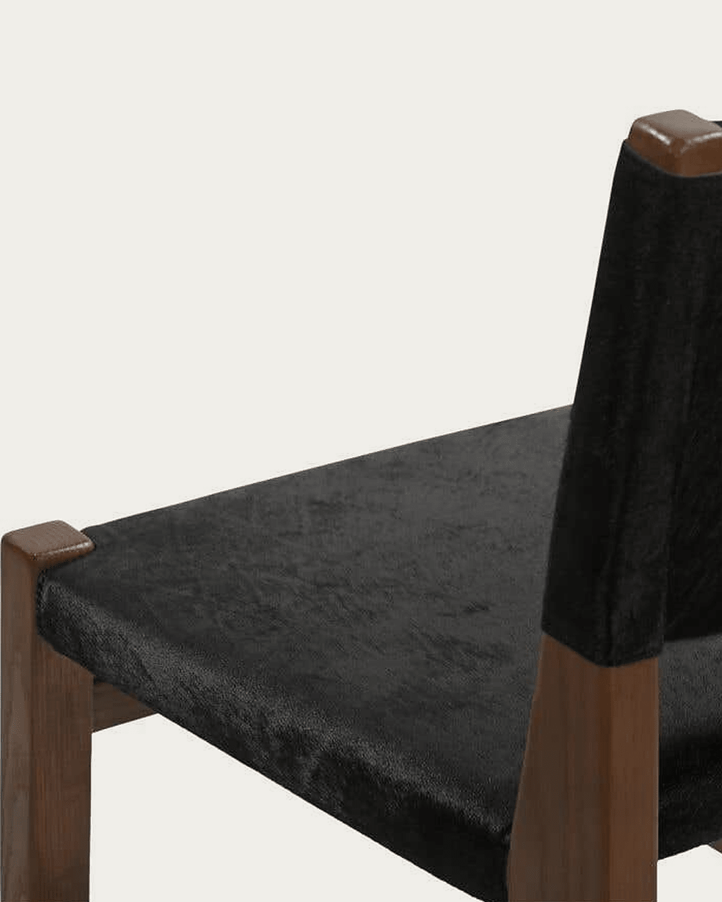 dining room furniture modern mountain upholstery: hair on hide leather dining chair Hello Norden - Thomas Dining Chair, detail view