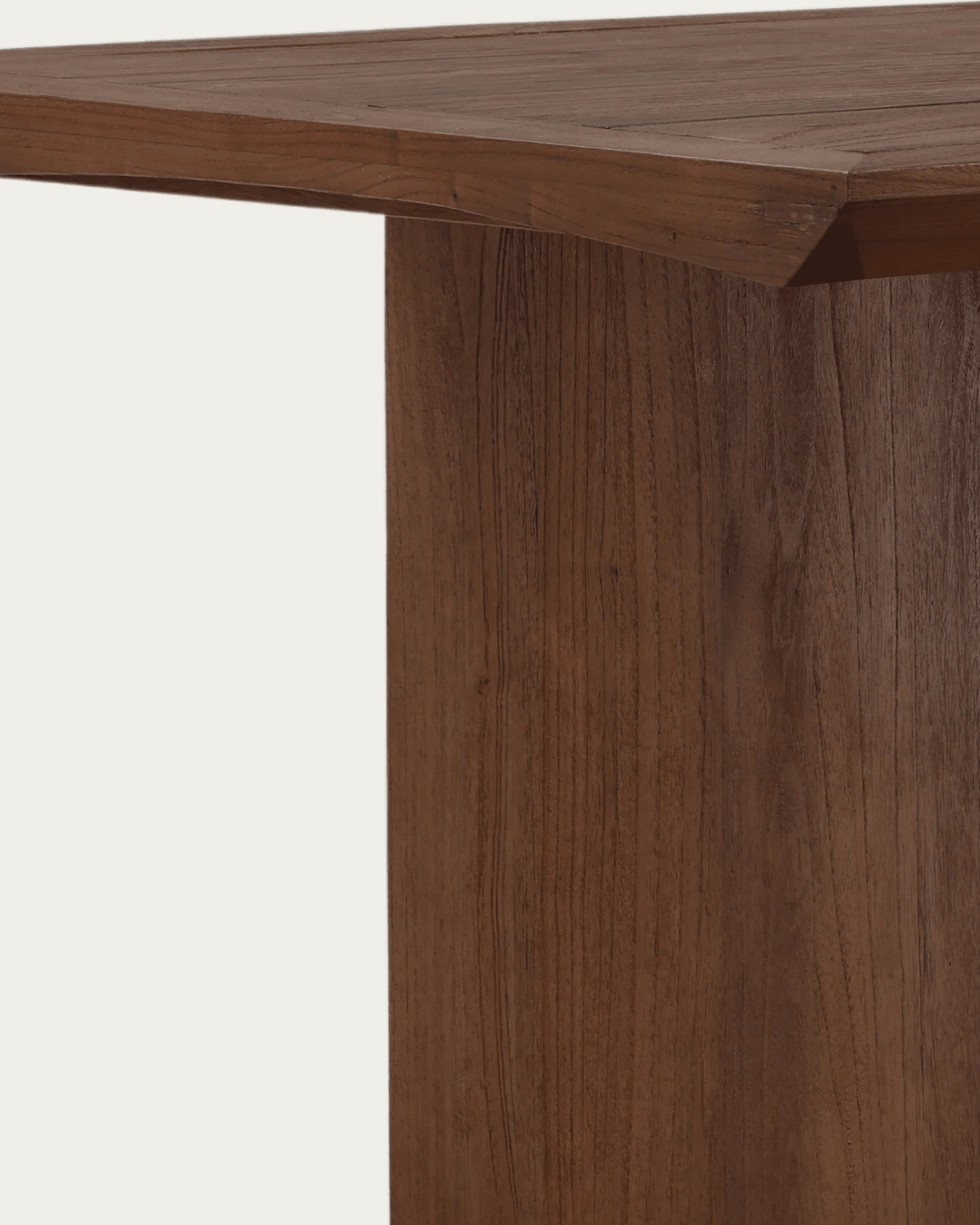 dining room furniture modern mountain mindi wood dining table Hello Norden - Halvard Dining Table, detail view
