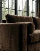 edda luxury custom sofa brown velvet modern mountain farmhouse living room furniture couch 2