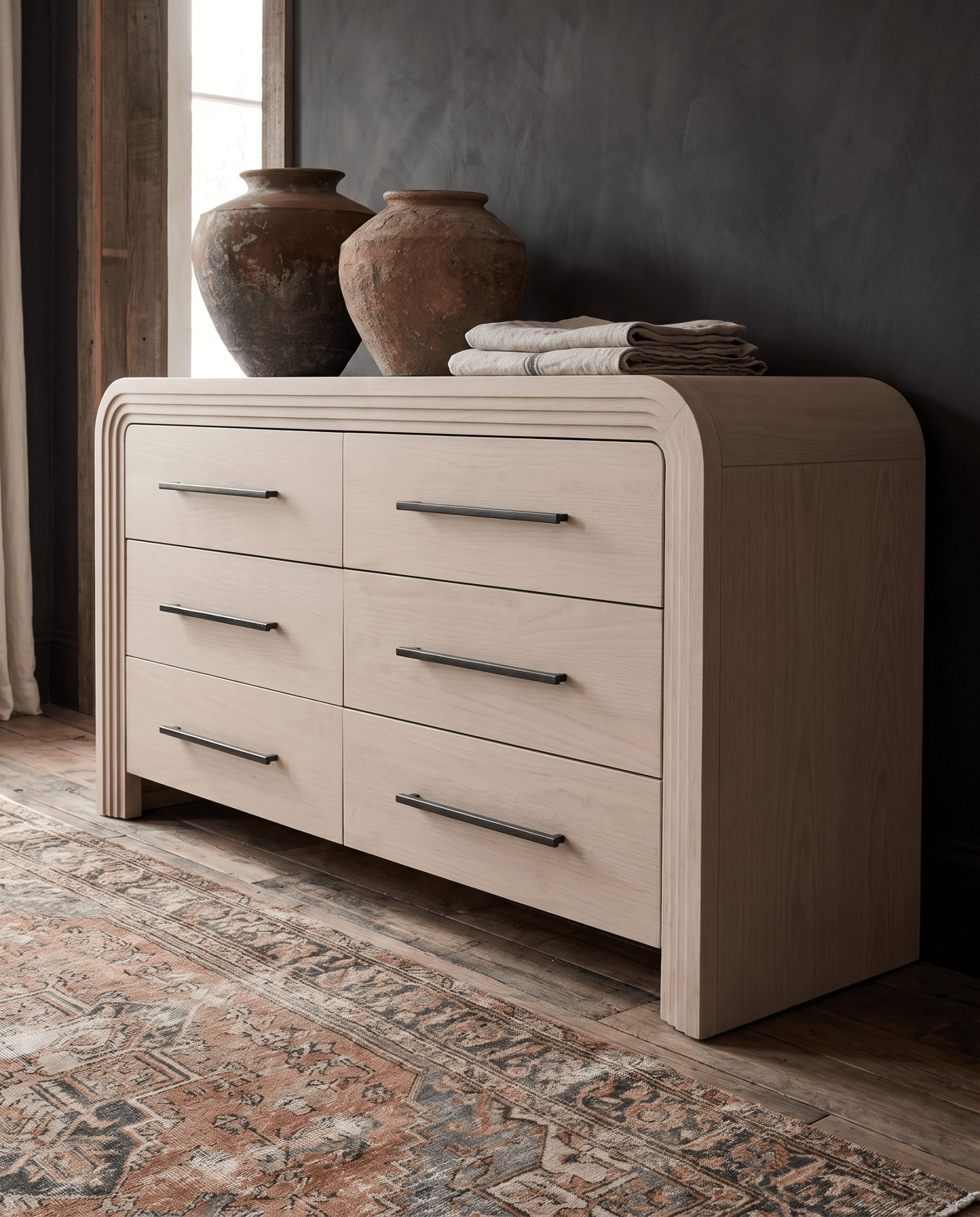 bedroom furniture modern mountain dresser Hello Norden - Eero Dresser, styled in a modern rustic room