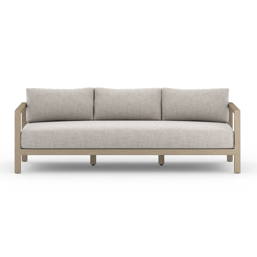 Eivor Outdoor Sofa - Brown Frame (60" - 88") - Sofas - Hello Norden