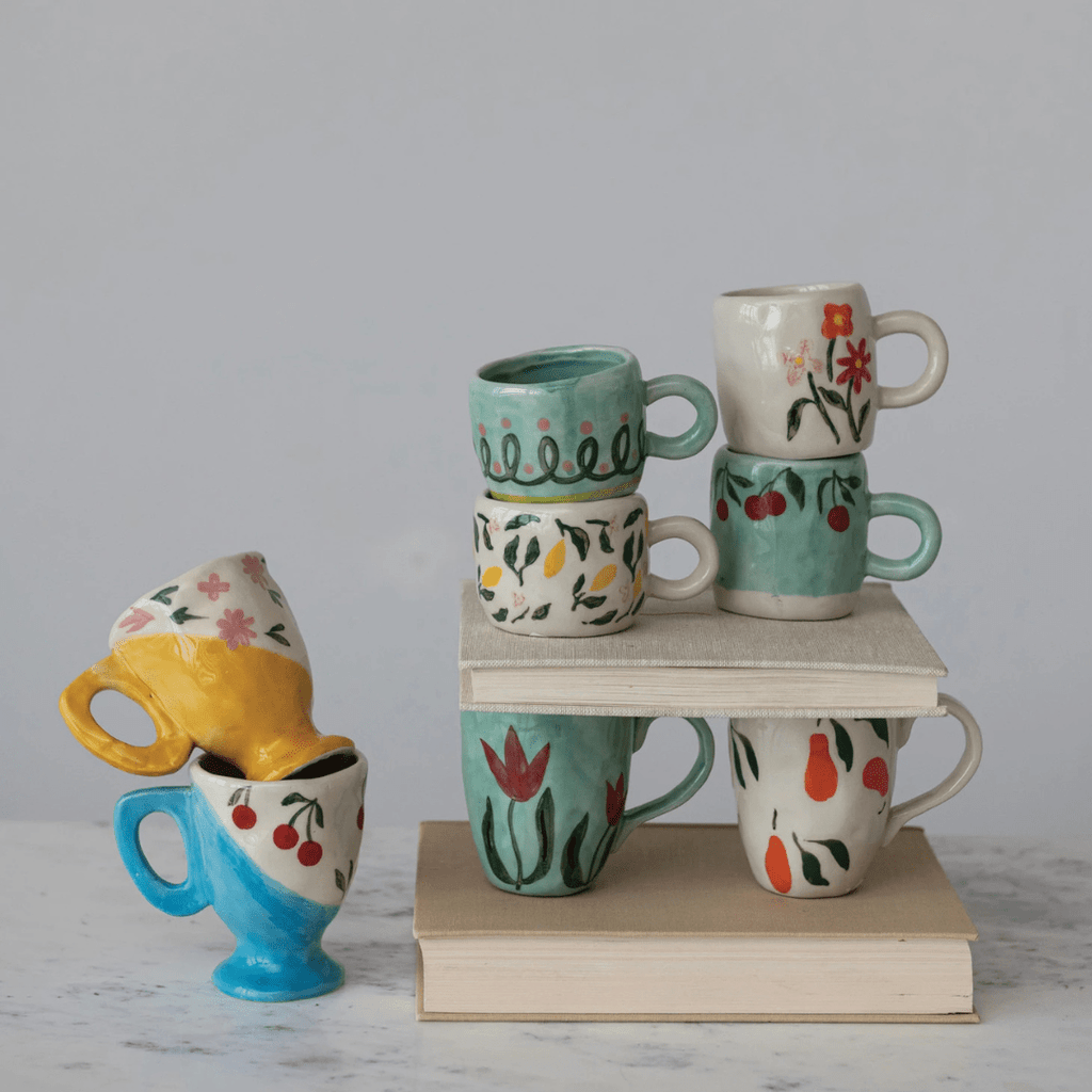 Elva Ceramic Espresso Mugs - Glassware & Mugs - Hello Norden