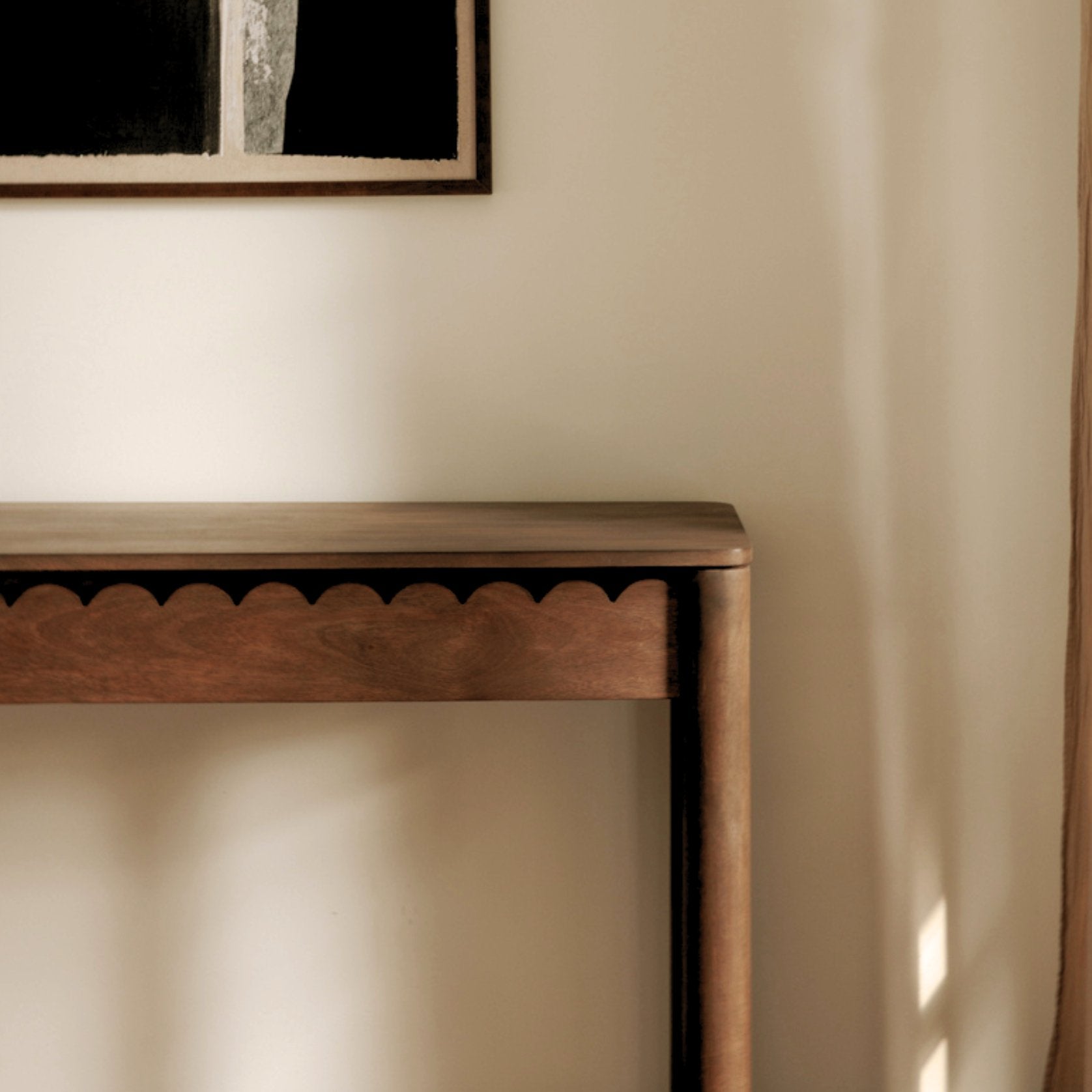 Cute brown sofa console table Sadie