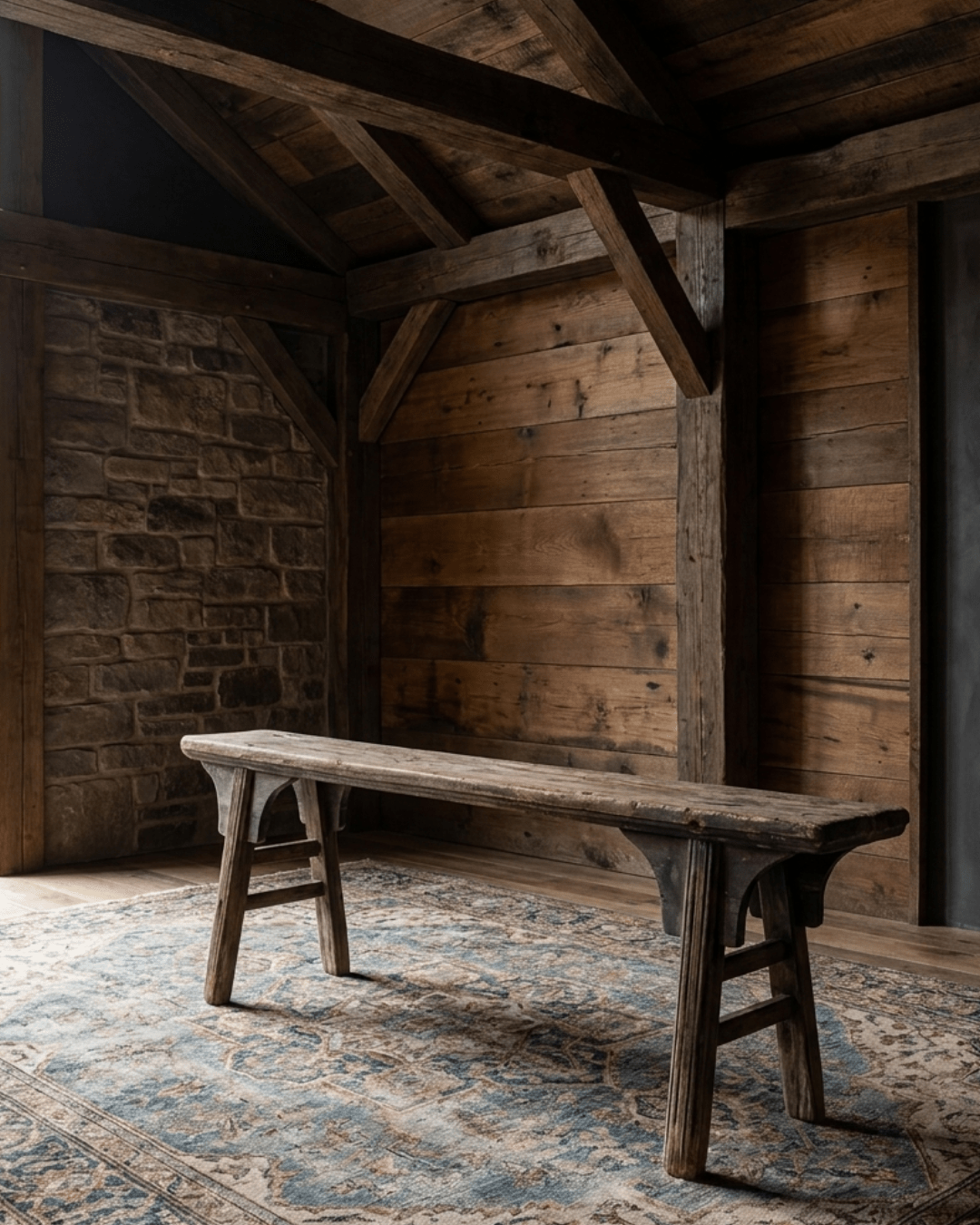 Asian Primitive Bench - Stools & Benches - Hello Norden