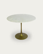 Ester Brass and Marble Dining Table - Tables - Hello Norden