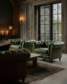 Fenris Leather Chesterfield Chair - Arm Chairs - Hello Norden