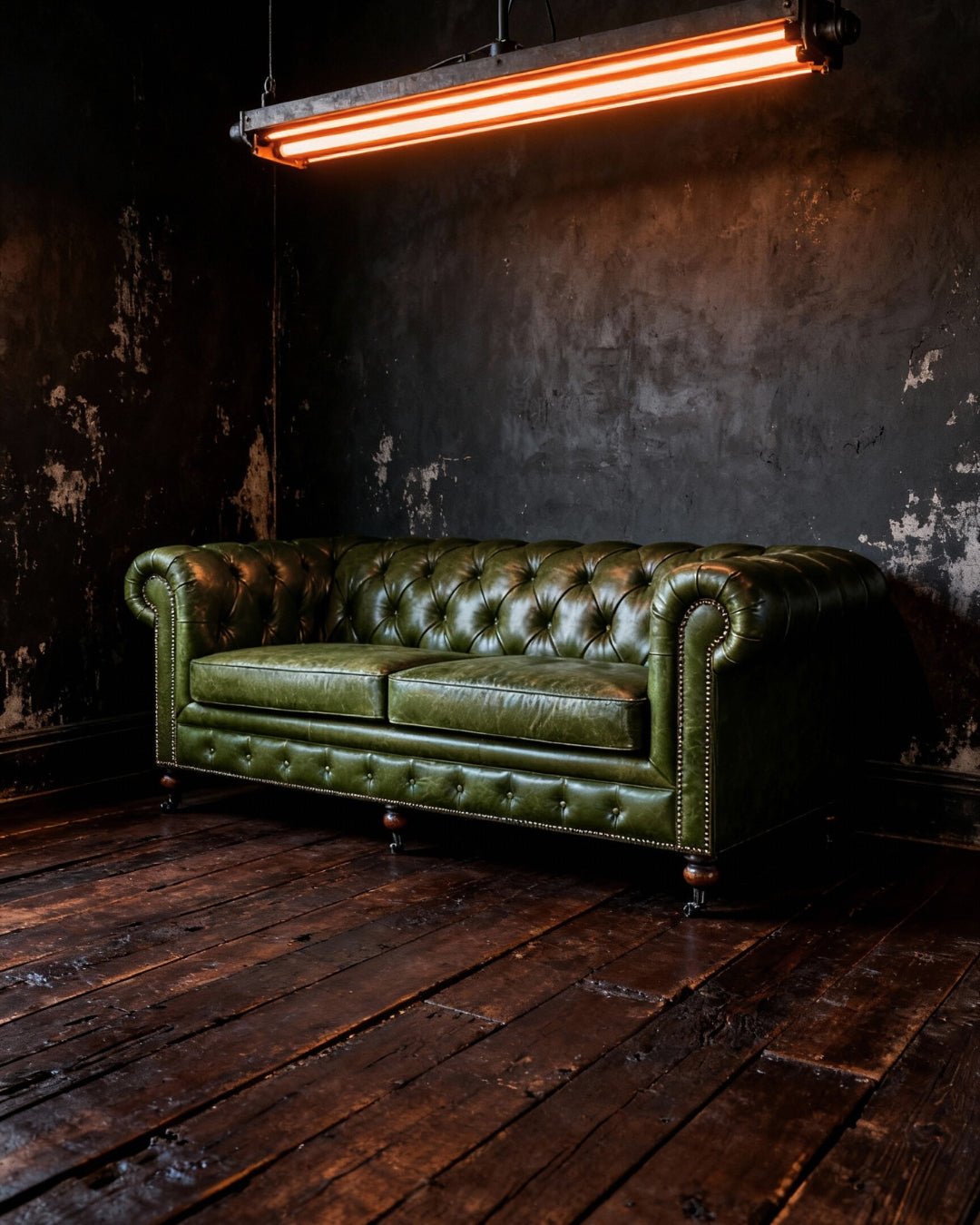 Fenris Leather Chesterfield Sofa - Sofas - Hello Norden