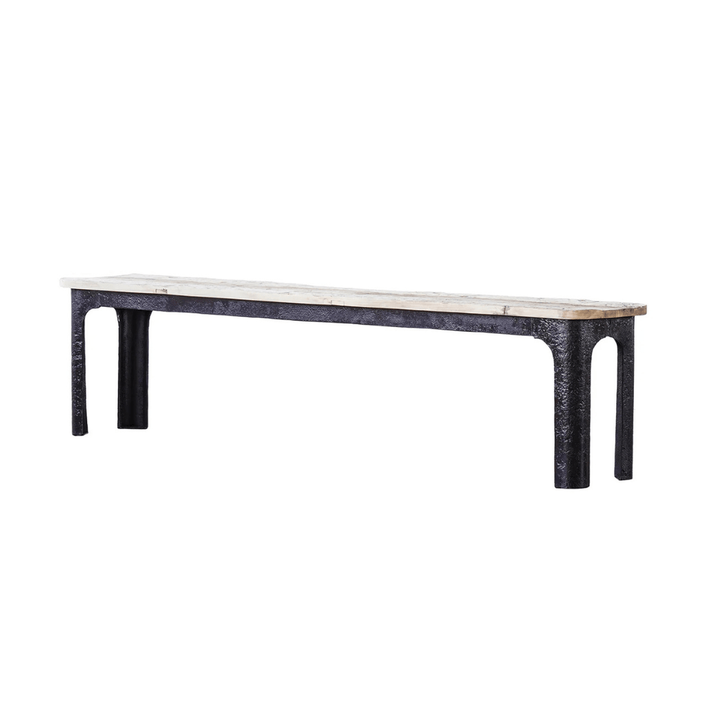 Finn Rustic Wood Bench - Bench - Hello Norden