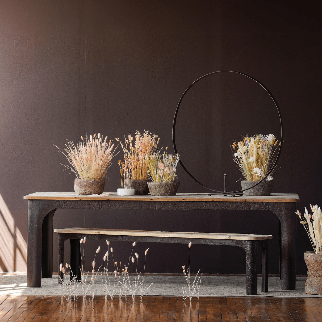 Finn Rustic Wood Bench - Bench - Hello Norden