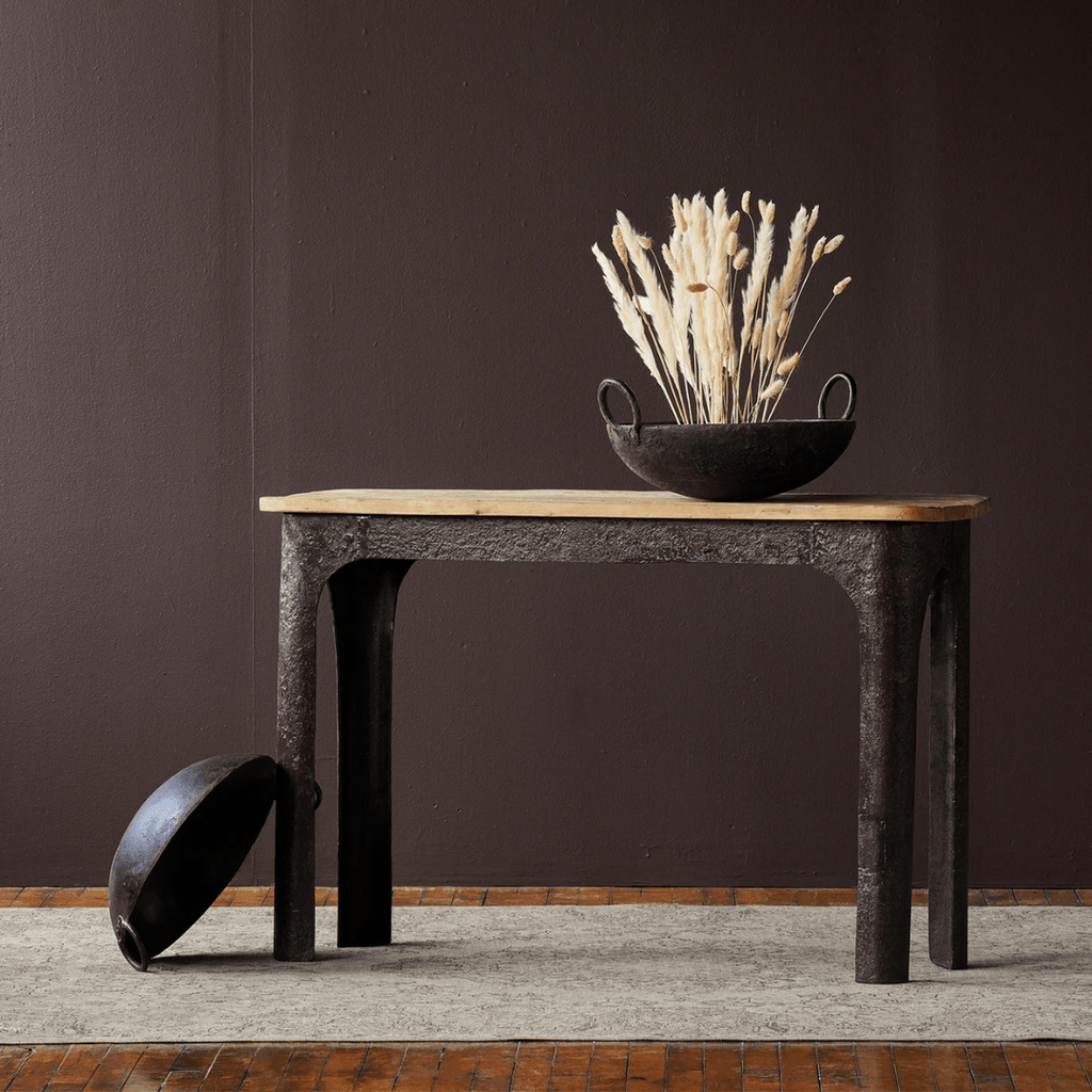 Finn Rustic Wood Console Table - Consoles - Hello Norden