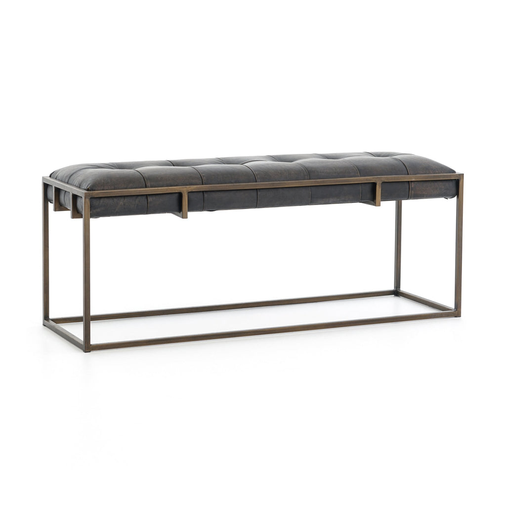 Frej Leather Bench - Bench - Hello Norden