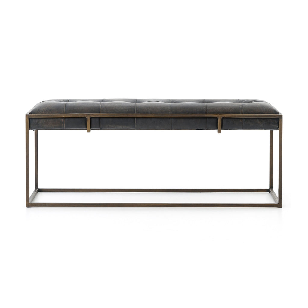 Frej Leather Bench - Bench - Hello Norden