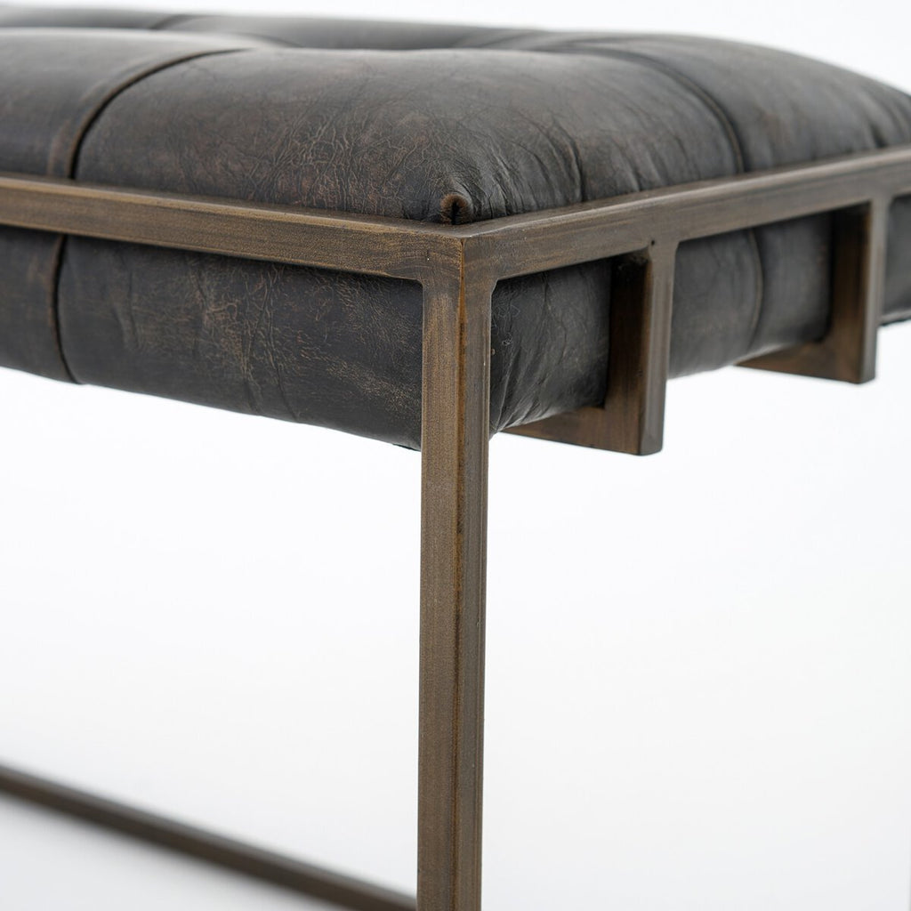 Frej Leather Bench - Bench - Hello Norden