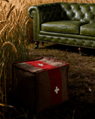 Frey Army Pouf - Stools & Poufs - Hello Norden