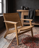 living room furniture modern mountain chair Hello Norden - Freydis Garden Chair, styled in a modern rustic room