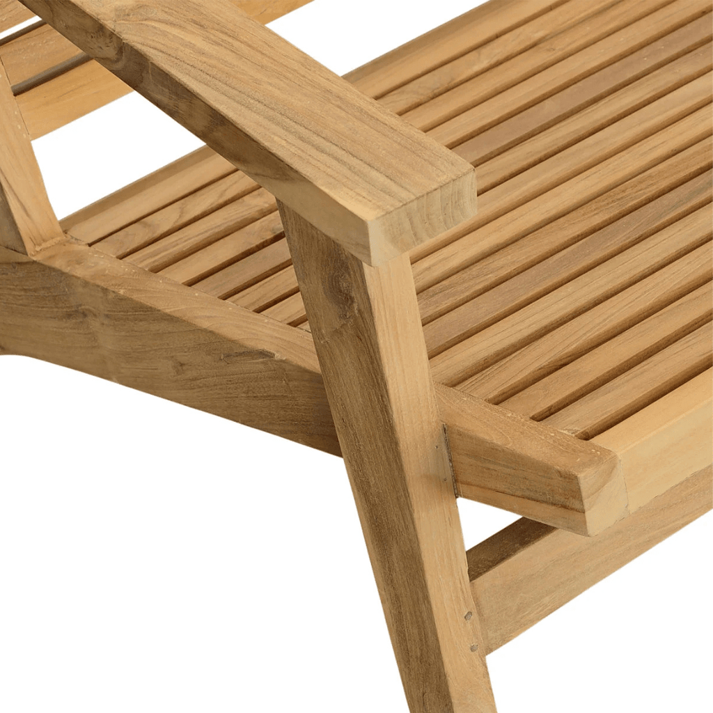 Freydis Teak Wood Garden Bench - Bench - Hello Norden