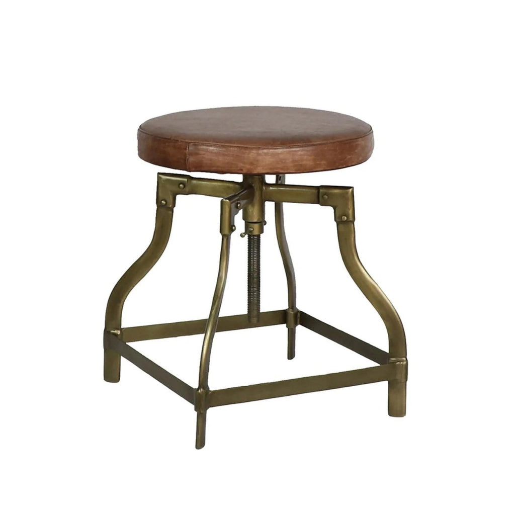 Geir Brass Stool - Stools - Hello Norden