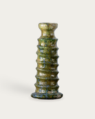 Tamegroute Green Ribbed Candle Stand - Candle Holders - Hello Norden