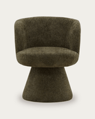 dining room furniture modern mountain woven chenille fabric dining chair Hello Norden - Ragna Swivel Dining Chair, detail view