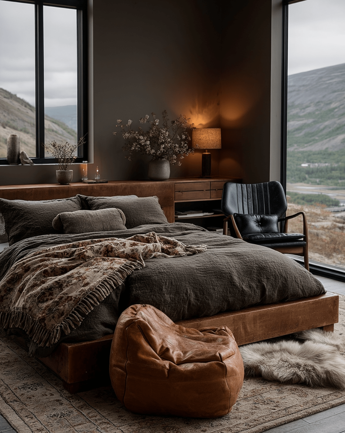 Gustav Black Leather Chair - Arm Chairs - Hello Norden