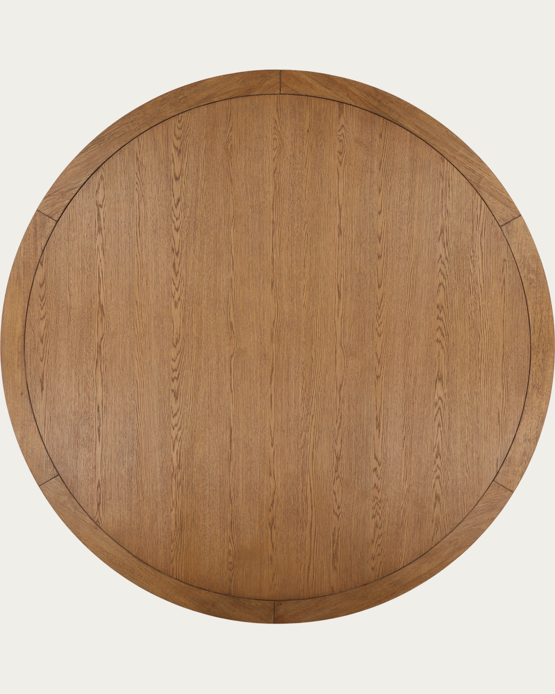 dining room furniture modern mountain rubber wood and oak veneer dining table Hello Norden - Haldis Round Dining Table, detail view