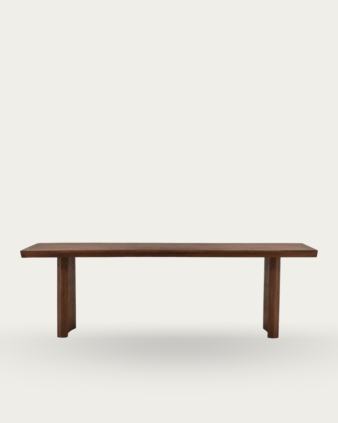 warm brown dark solid reclaimed wood dining room furniture modern mountain  dining table Hello Norden - Halvard Dining Table