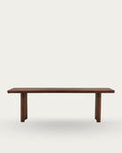 warm brown dark solid reclaimed wood dining room furniture modern mountain  dining table Hello Norden - Halvard Dining Table