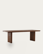 warm brown dark solid reclaimed wood dining room furniture modern mountain  dining table Hello Norden - Halvard Dining Table