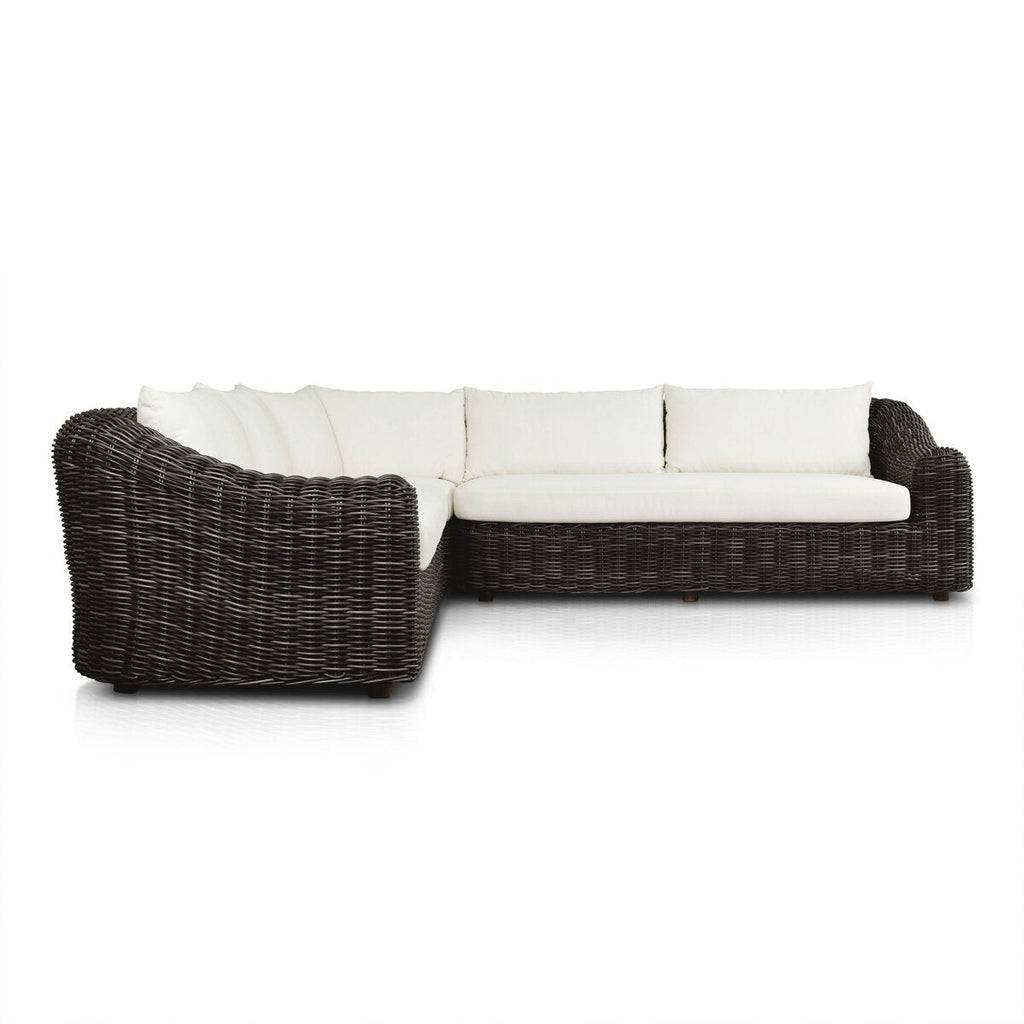 Hanna Outdoor 3 Piece Sectional Sofa - Sofas - Hello Norden