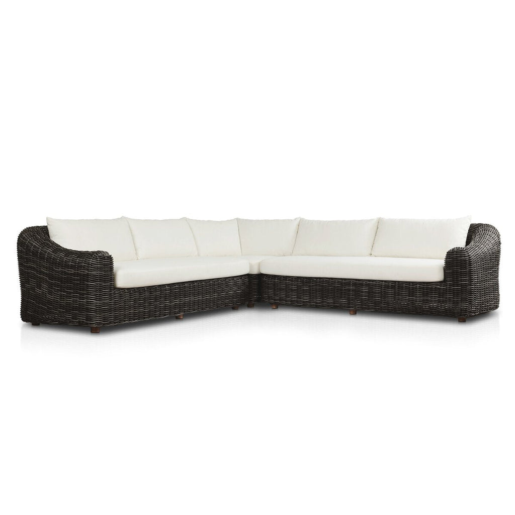 Hanna Outdoor 3 Piece Sectional Sofa - Sofas - Hello Norden