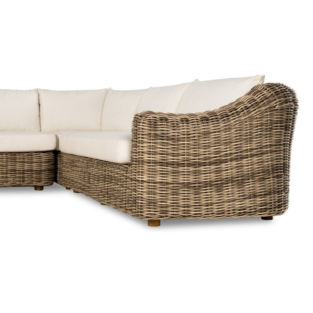 Hanna Outdoor 3 Piece Sectional Sofa - Sofas - Hello Norden