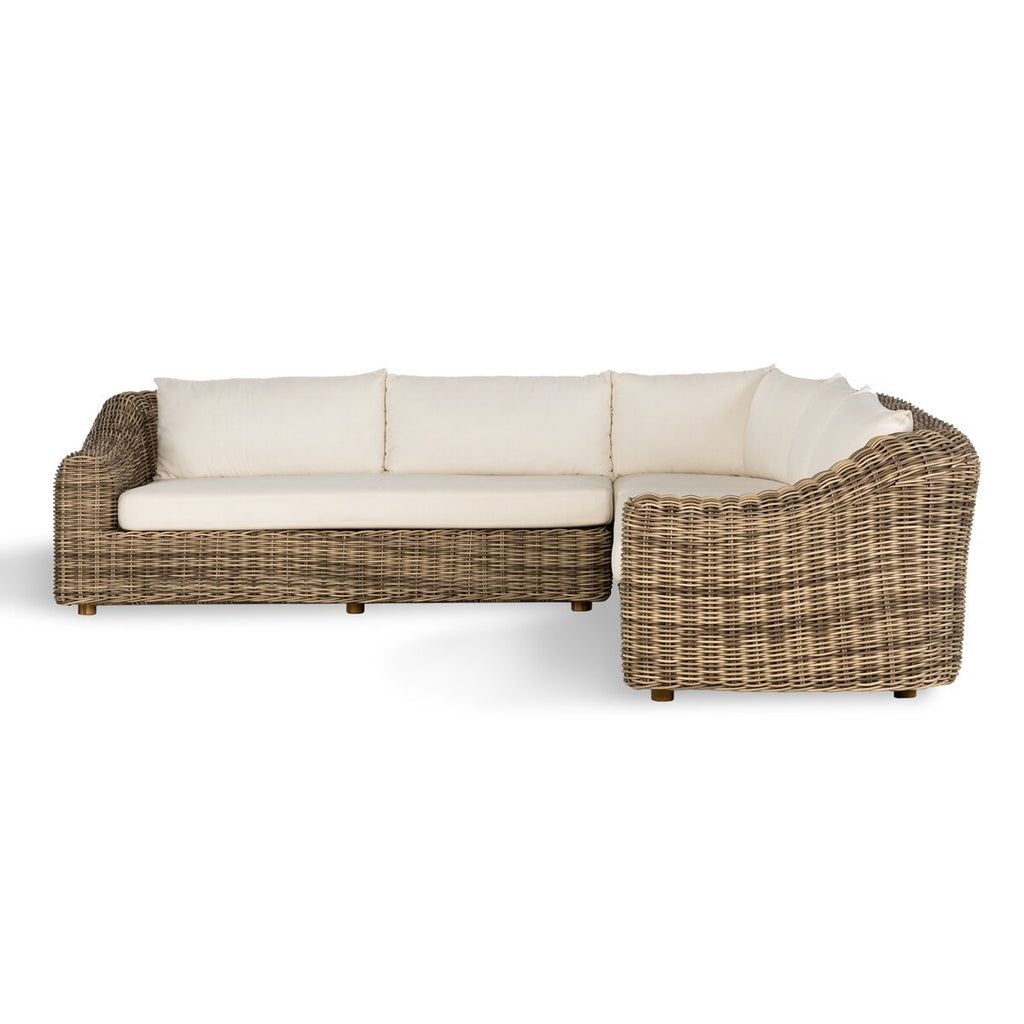 Hanna Outdoor 3 Piece Sectional Sofa - Sofas - Hello Norden