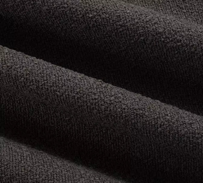 Haynes Charcoal Inside/Out Performance Boucle fabric swatch